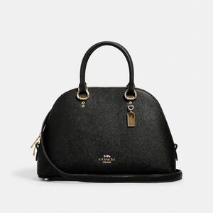 Coach Black Katy Satchel with Gold Hardware